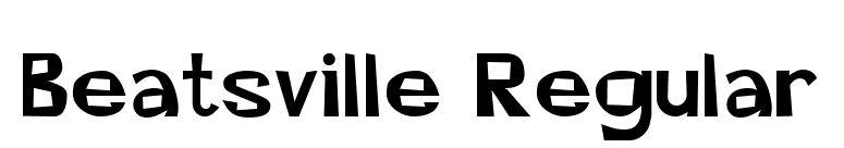 Beatsville Regular font preview