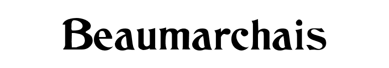 Beaumarchais font preview
