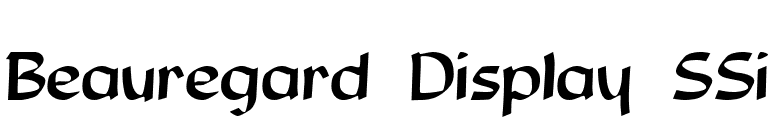 Beauregard Display SSi font preview
