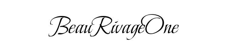 BeauRivageOne  font preview
