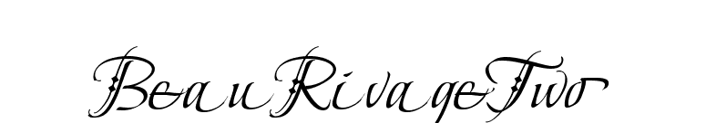 BeauRivageTwo font preview