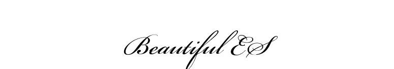 Beautiful ES font preview