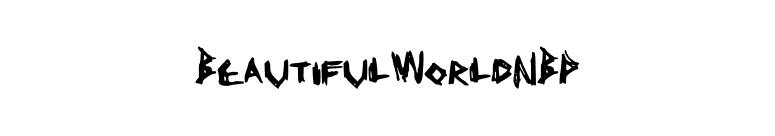 BeautifulWorldNBP font preview