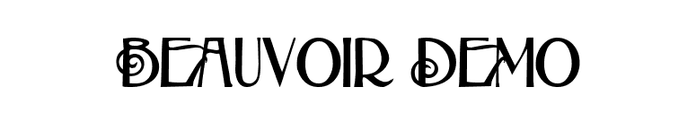 Beauvoir Demo font preview