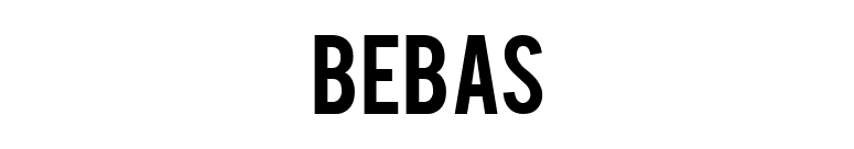 Bebas font preview
