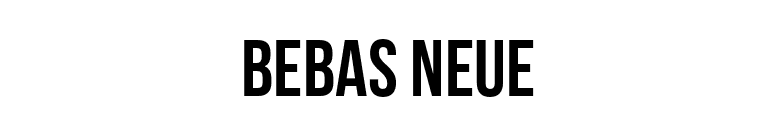 Bebas Neue font preview