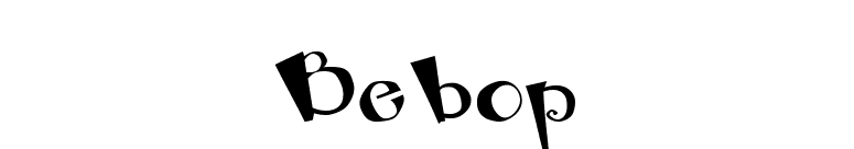 Bebop font preview