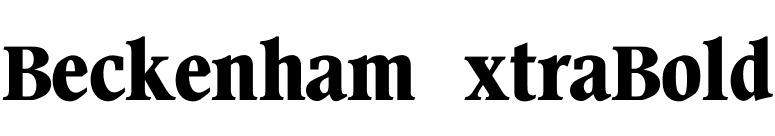 BeckenhamExtraBold font preview