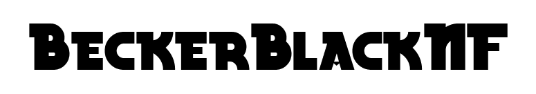BeckerBlackNF font preview