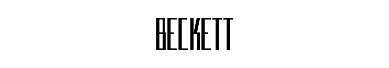 Beckett font preview