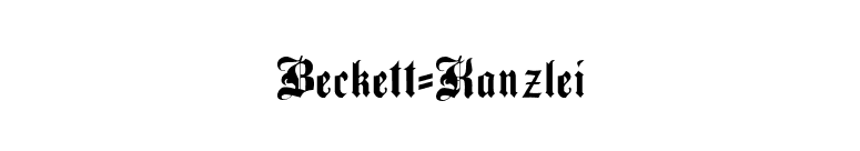 Beckett-Kanzlei font preview