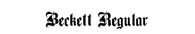 Beckett Regular font preview