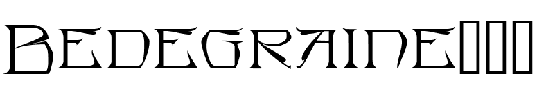 Bedegraineâ„¢ font preview