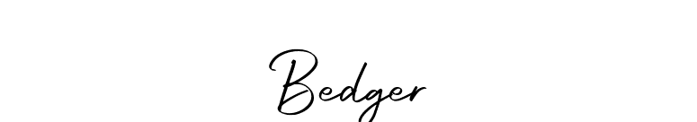 Bedger font preview