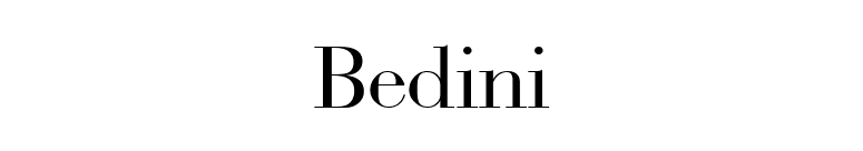 Bedini font preview