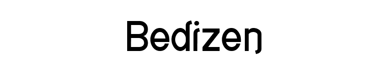 Bedizen font preview