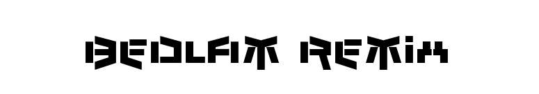 Bedlam Remix font preview