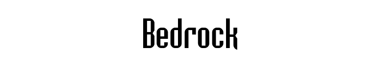 Bedrock font preview