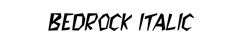 Bedrock Italic font preview