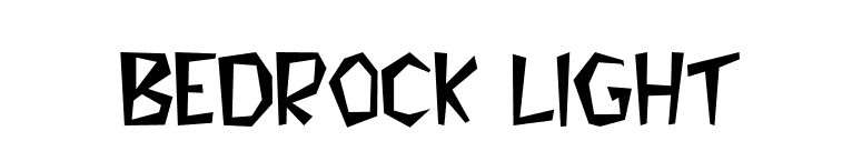 Bedrock Light font preview
