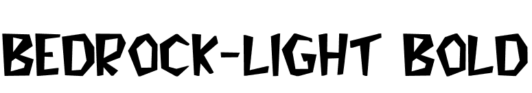 Bedrock-Light Bold font preview