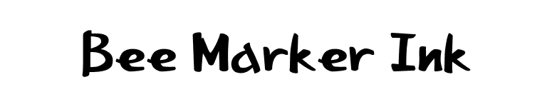 Bee Marker Ink font preview