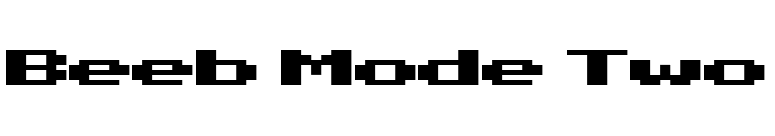 Beeb Mode Two font preview