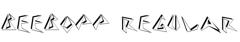 Beebopp Regular font preview