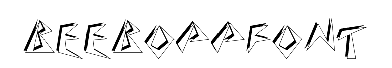 BeeboppFont font preview