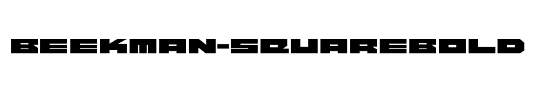 Beekman-SquareBold font preview