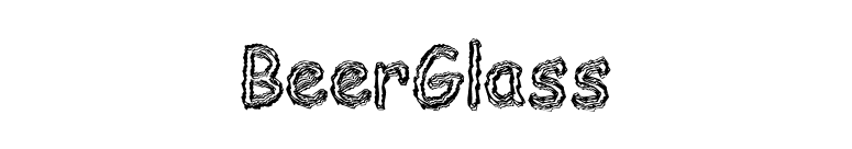 BeerGlass font preview