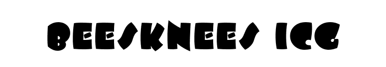 Beesknees ICG font preview