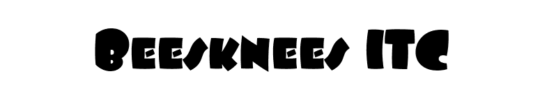 Beesknees ITC font preview