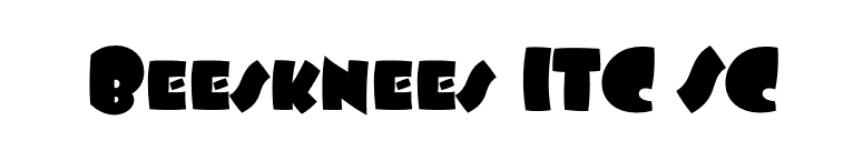 Beesknees ITC SC font preview