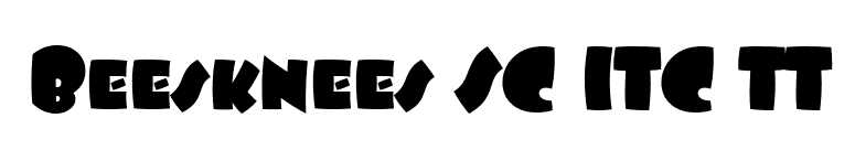 Beesknees SC ITC TT font preview
