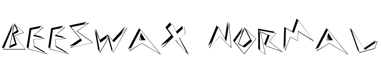 Beeswax Normal font preview