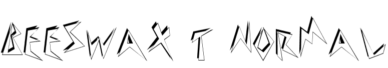 Beeswax T Normal font preview