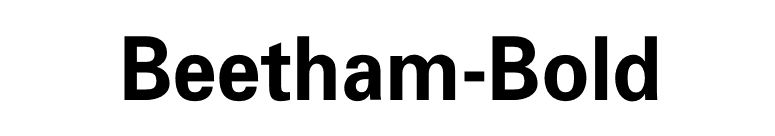 Beetham-Bold font preview