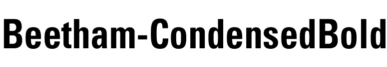 Beetham-CondensedBold font preview