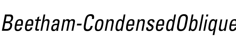 Beetham-CondensedOblique font preview