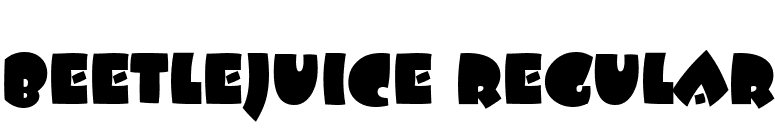 Beetlejuice Regular font preview