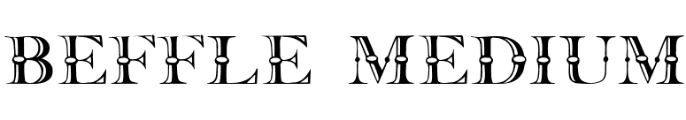 Beffle Medium font preview