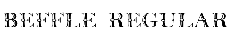 Beffle Regular font preview