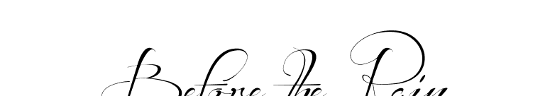Before the Rain font preview