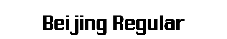 Beijing Regular font preview