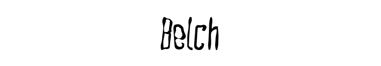 Belch font preview