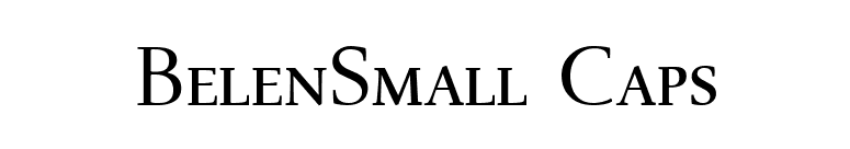 BelenSmall Caps font preview
