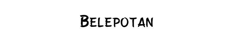 Belepotan font preview
