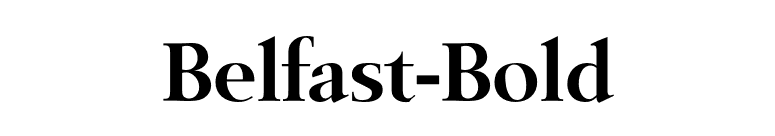 Belfast-Bold font preview