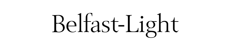 Belfast-Light font preview